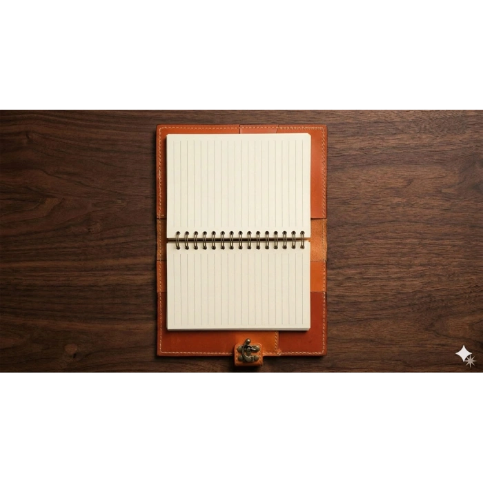 El Yapımı Deri Tablet Organizer Kılıfı – 8.5 İnç Tablet Uyumlu