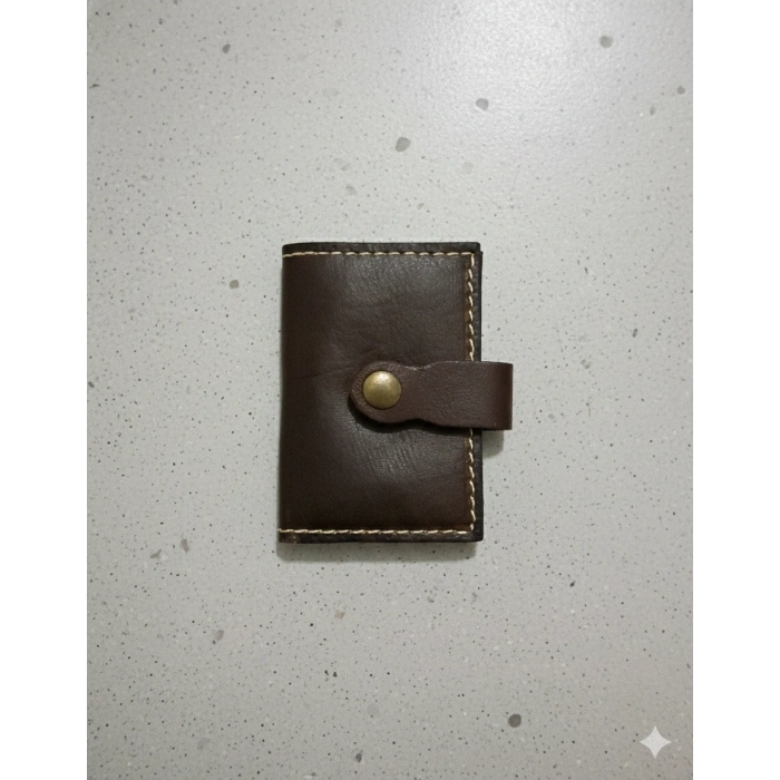 Hakiki Deri Akordiyon Cüzdan Kartlık