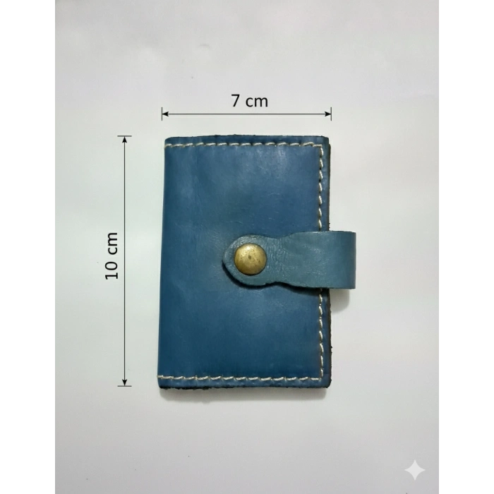 Hakiki Deri Akordiyon Cüzdan Kartlık