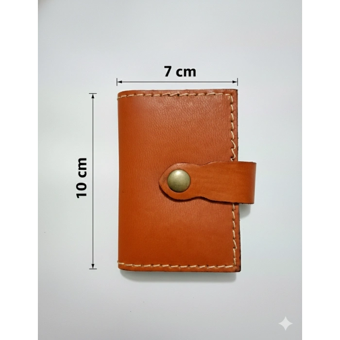 Hakiki Deri Akordiyon Cüzdan Kartlık