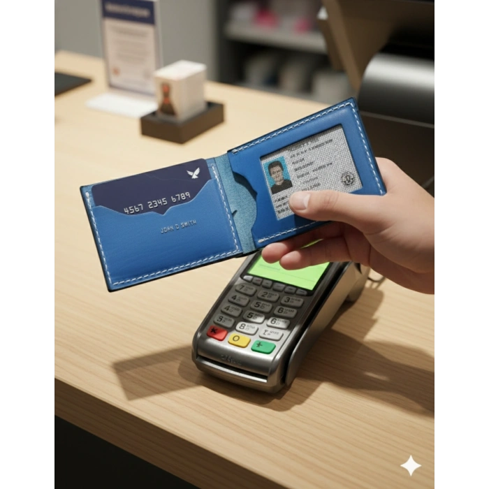 Hakiki Deri Cüzdan Katlanır Kartlık