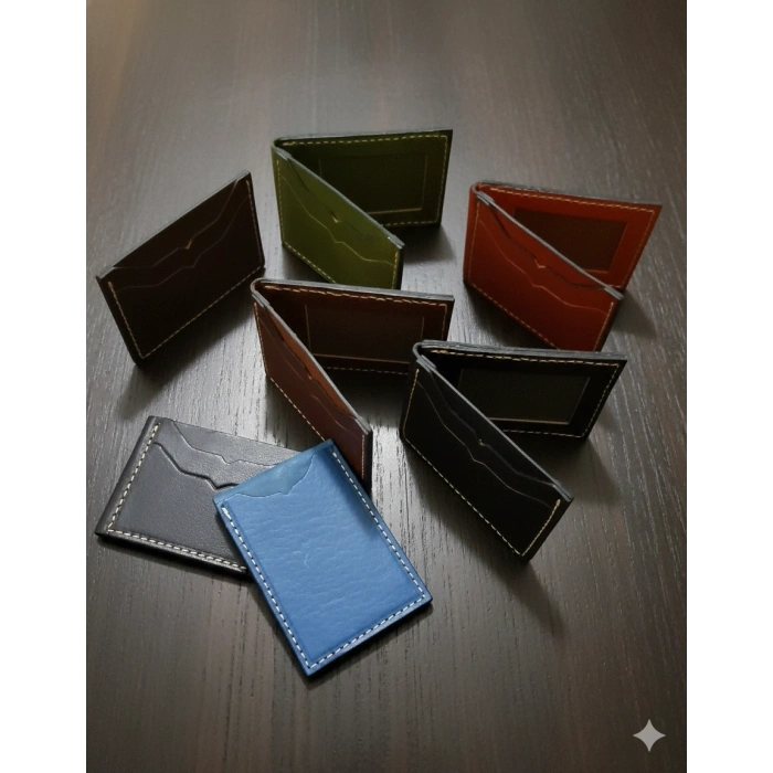 Hakiki Deri Cüzdan Katlanır Kartlık