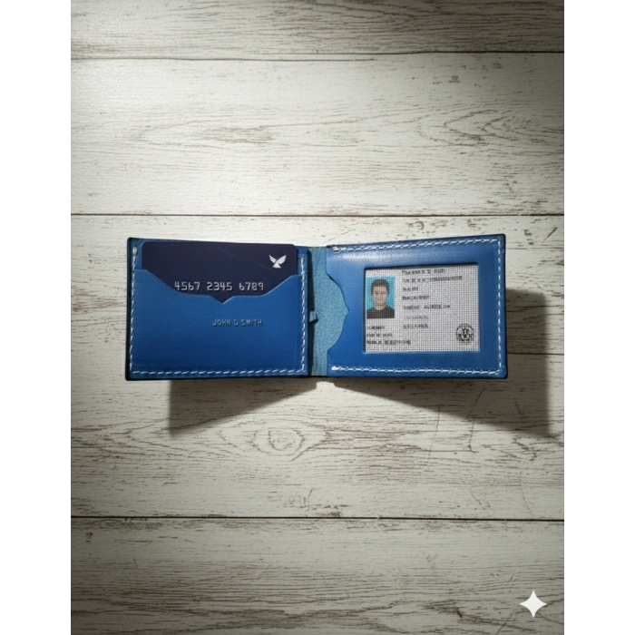 Hakiki Deri Cüzdan Katlanır Kartlık