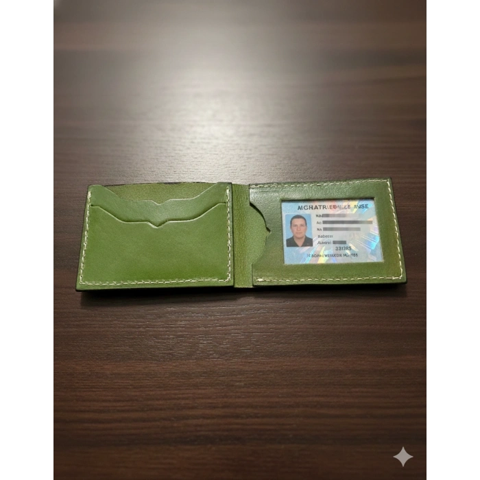 Hakiki Deri Cüzdan Katlanır Kartlık