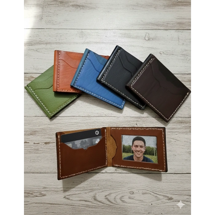 Hakiki Deri Cüzdan Katlanır Kartlık