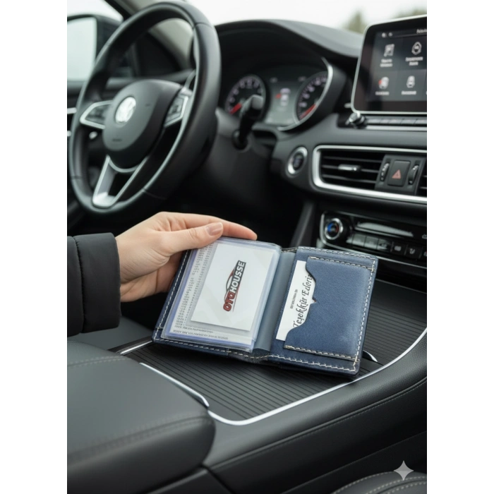 Hakiki Deri Ruhsatlık Erkek Kadın Cüzdan