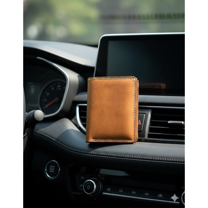 Hakiki Deri Ruhsatlık Erkek Kadın Cüzdan