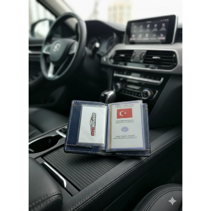 Hakiki Deri Ruhsatlık Erkek Kadın Cüzdan