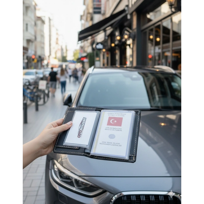 Hakiki Deri Ruhsatlık Erkek Kadın Cüzdan