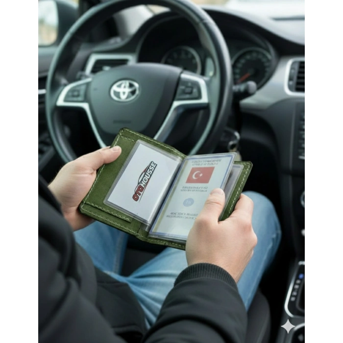 Hakiki Deri Ruhsatlık Erkek Kadın Cüzdan