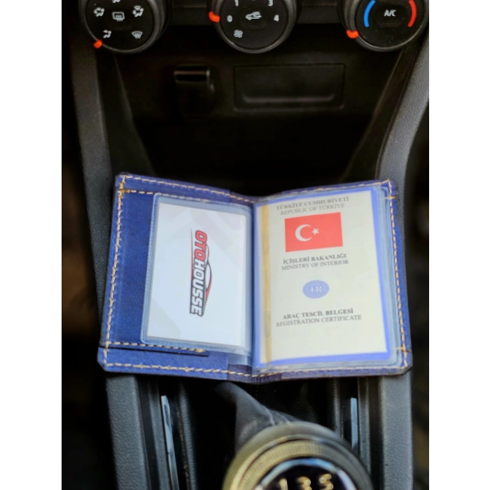 Hakiki Deri Ruhsatlık Erkek Kadın Cüzdan