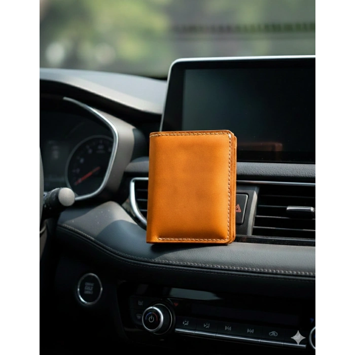 Hakiki Deri Ruhsatlık Erkek Kadın Cüzdan