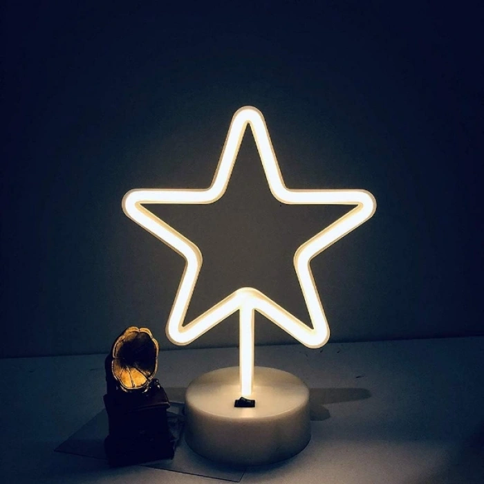 Yıldız Neon LED Lamba