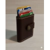 Hakiki Deri Mekanizmalı Akıllı Cüzdan Kartlık