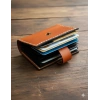 Hakiki Deri Akordiyon Cüzdan Kartlık