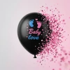 Pembe Konfetili Cinsiyet Balonu