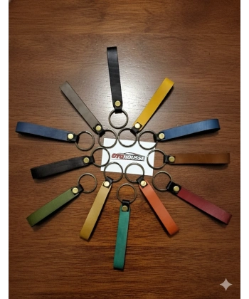 Hakiki Deri El Yapımı Düz Anahtarlık, Ayna Süsü, Çanta Süsü Çok Amaçlı