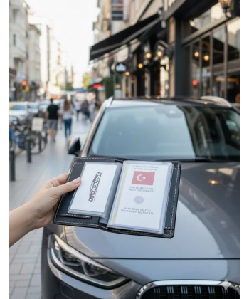 Hakiki Deri Ruhsatlık Erkek Kadın Cüzdan