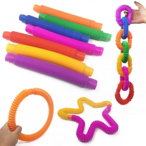 Boru Oyuncak - 6lı Set - Rengarenk - Plastik