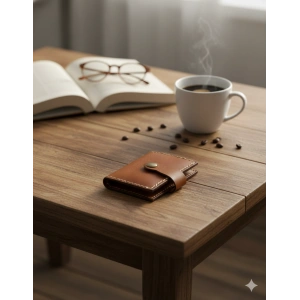 Hakiki Deri Akordiyon Cüzdan Kartlık