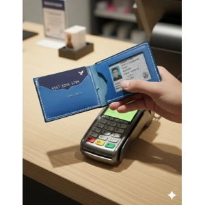 Hakiki Deri Cüzdan Katlanır Kartlık