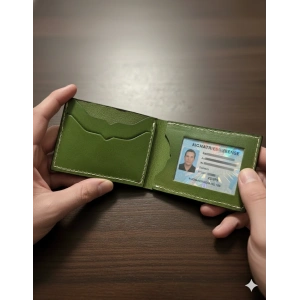 Hakiki Deri Cüzdan Katlanır Kartlık