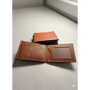 Hakiki Deri Cüzdan Katlanır Kartlık