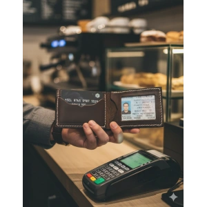 Hakiki Deri Cüzdan Katlanır Kartlık