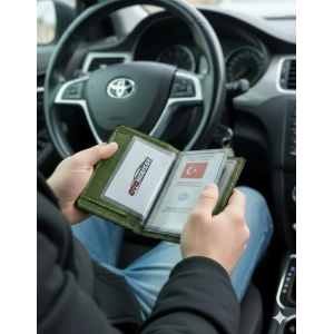 Hakiki Deri Ruhsatlık Erkek Kadın Cüzdan