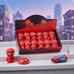 Spider-Man Tasarımlı Squishy - 12li Paket - Yumuşak Oyuncak