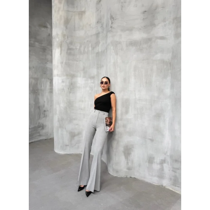 230 Gr Poly Viscose Full Lycra İspanyol Paça Pantolon