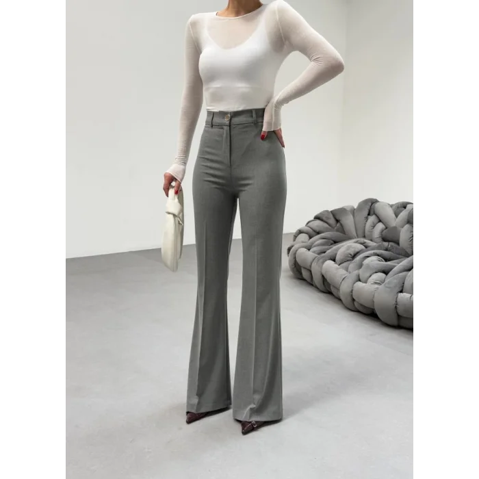 230 Gr Poly Viscose Full Lycra İspanyol Paça Pantolon