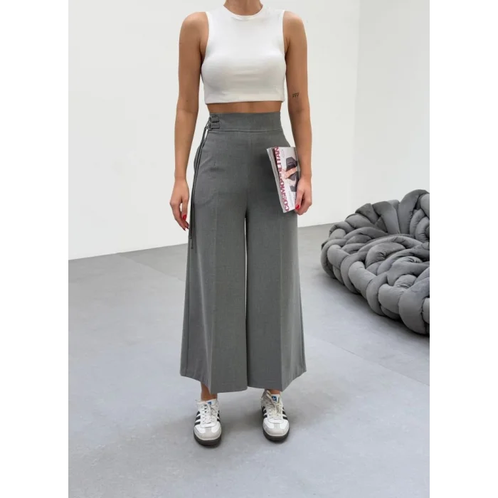 230 Gr Poly Viscose Full Lycra Metal Toka Aksesuarli Pantolon