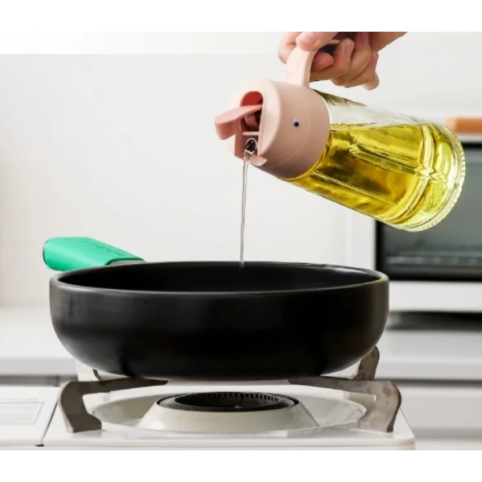 630 ml Otomatik Kapaklı Yağdanlık Cam Şişe