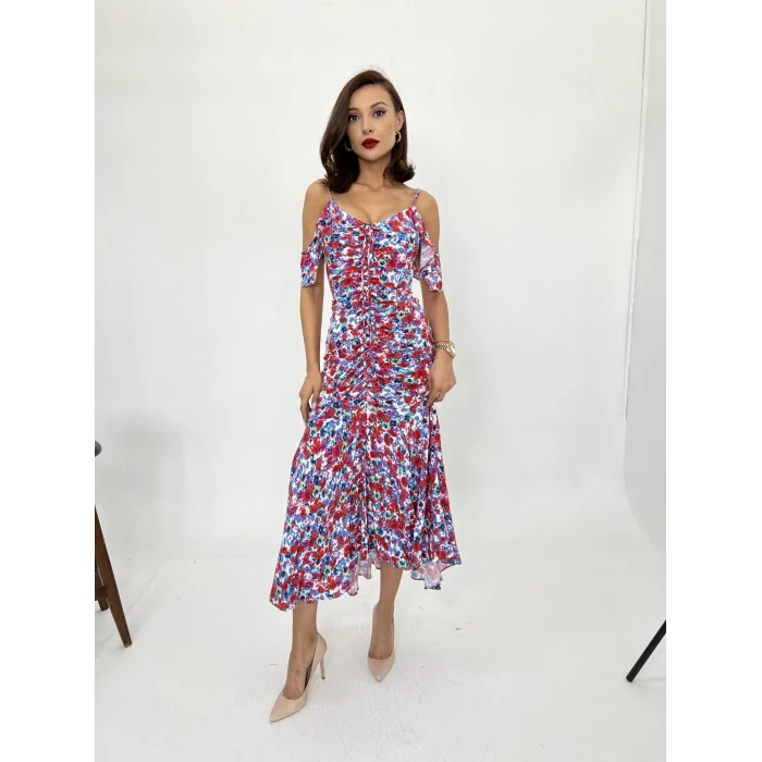 6410 ELBİSE-KIRMIZI