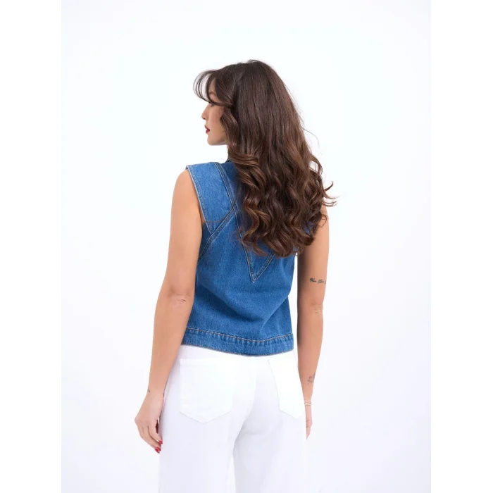 6778 KOT YELEK-MAVİ