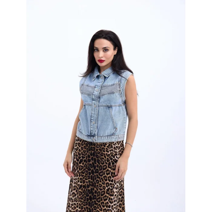 6779 KOT YELEK-MAVİ