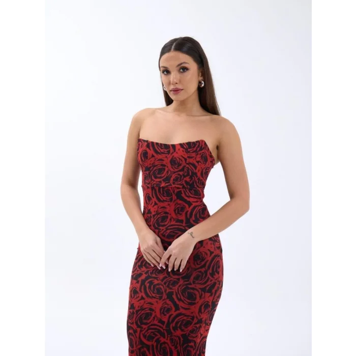 7006 ELBİSE-KIRMIZI