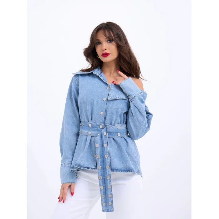 7308 KOT GÖMLEK-MAVİ