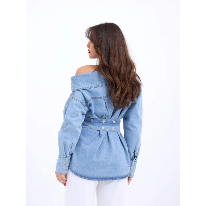 7308 KOT GÖMLEK-MAVİ