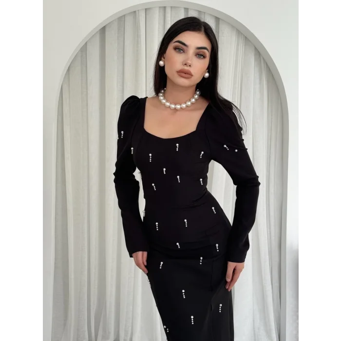 Akit İnci Detaylı Elbise