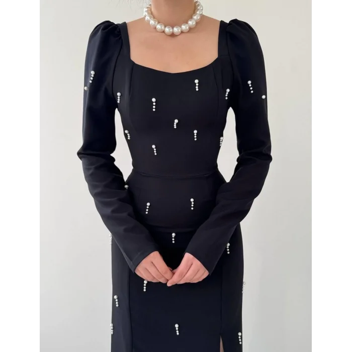 Akit İnci Detaylı Elbise