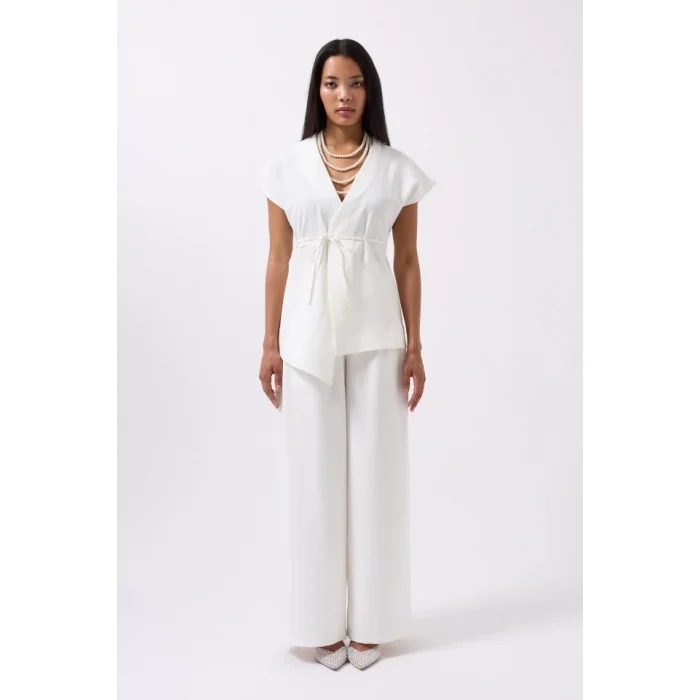 Bağcık Detay Yelek