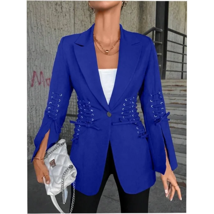 Bağcık Detaylı Tasarım Ceket