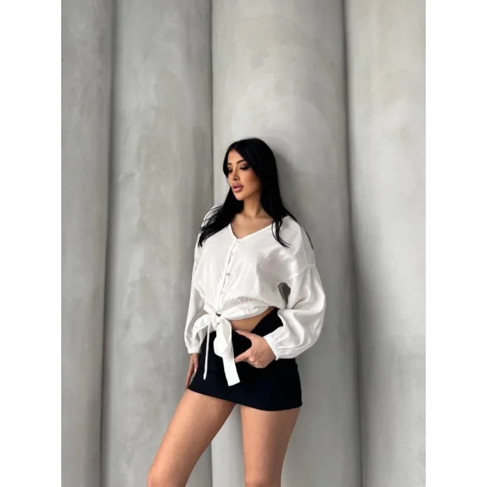 Bağlama Detaylı Gömlek