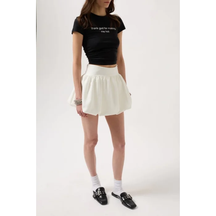 Balon Detay Mini Etek