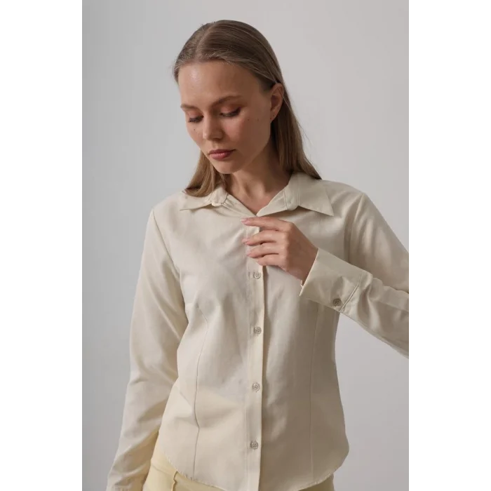 Basic Gömlek - Ekru
