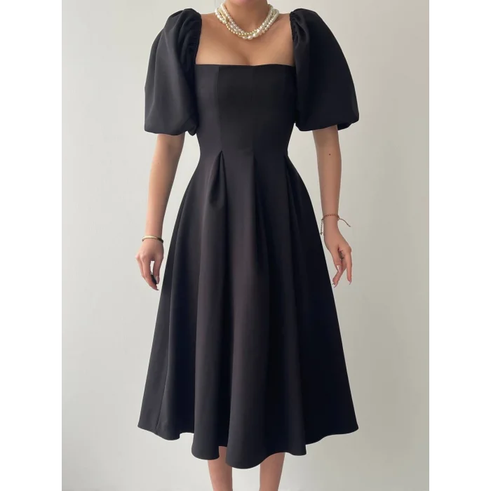 Benjamin Çan Etekli Midi Boy Elbise