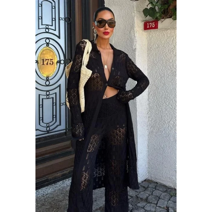 Bridget Ajurlu Uzun Hırka Takım 9881