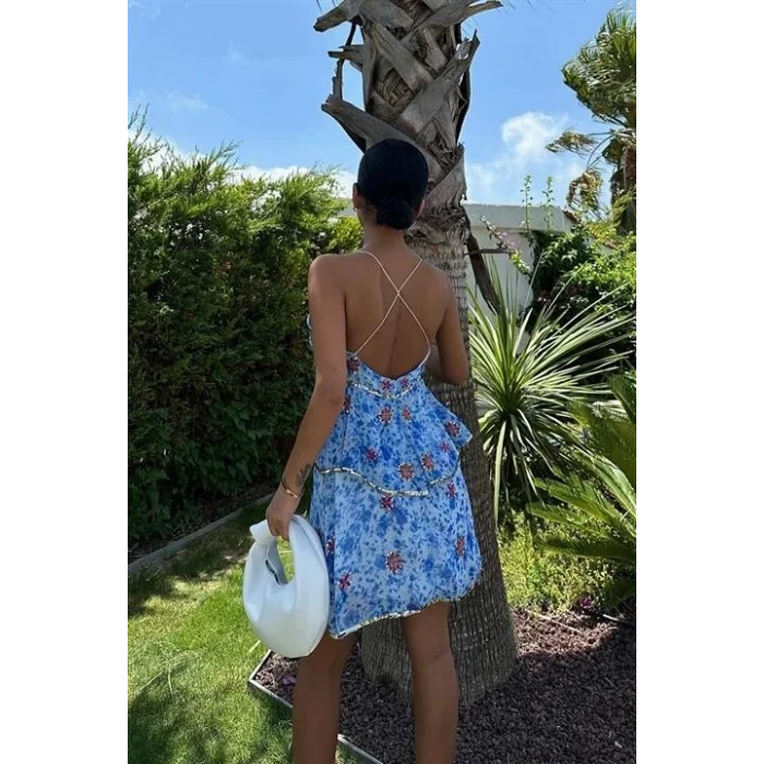 Cheryl Gold Pul Detaylı Elbise 2475-08